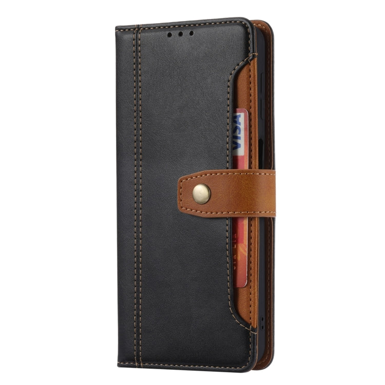 For Samsung Galaxy S21 FE Calf Texture Double Fold Clasp Horizontal Flip Leather Case with Photo Frame & Holder & Card Slots & Wallet(Black) - Samsung Accessories by buy2fix | Online Shopping UK | buy2fix