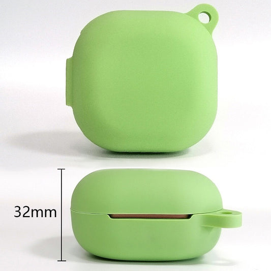 For Samsung Galaxy Buds Live / Pro Bluetooth Earphone Silicone Protective Case with Hook(Matcha) by buy2fix