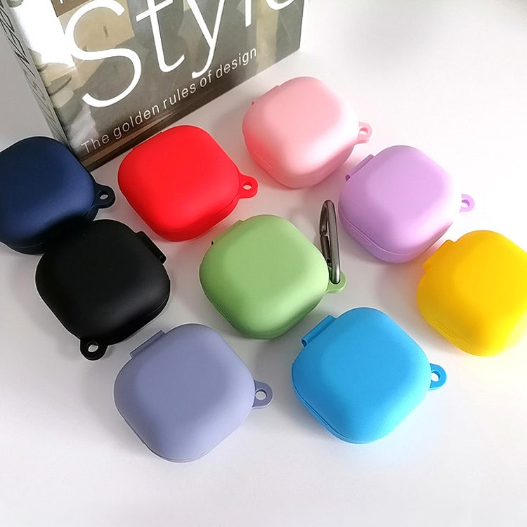 For Samsung Galaxy Buds Live / Pro Bluetooth Earphone Silicone Protective Case with Hook(Light Purple) - Samsung Earphone Case by buy2fix | Online Shopping UK | buy2fix