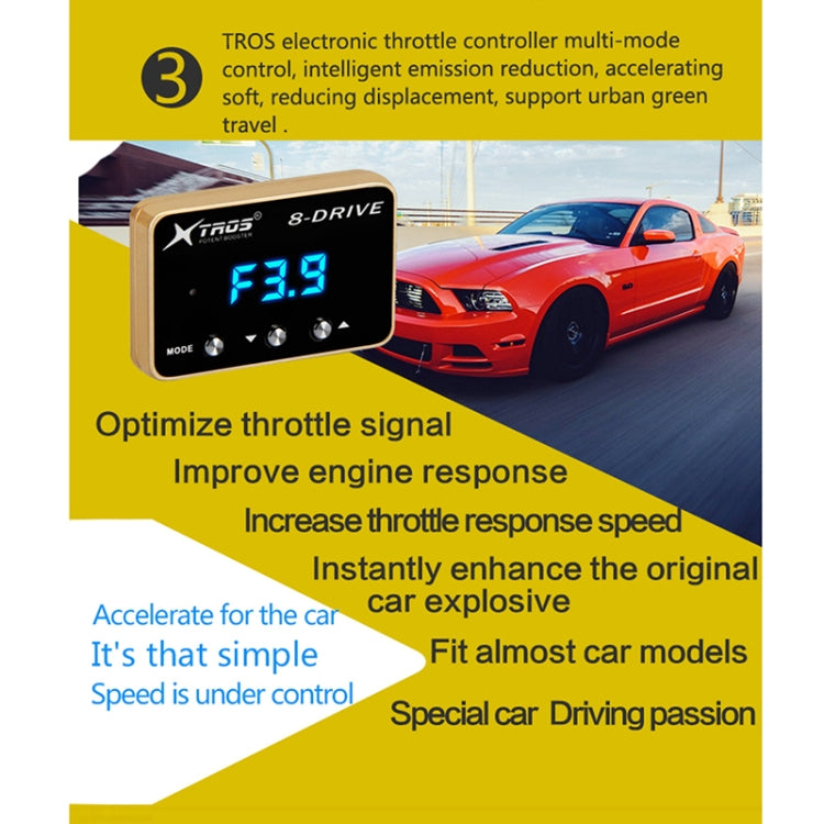 For Mercedes-Benz C Class W204 2007-2013 TROS 8-Drive Potent Booster Electronic Throttle Controller Speed Booster - In Car by TROS | Online Shopping UK | buy2fix