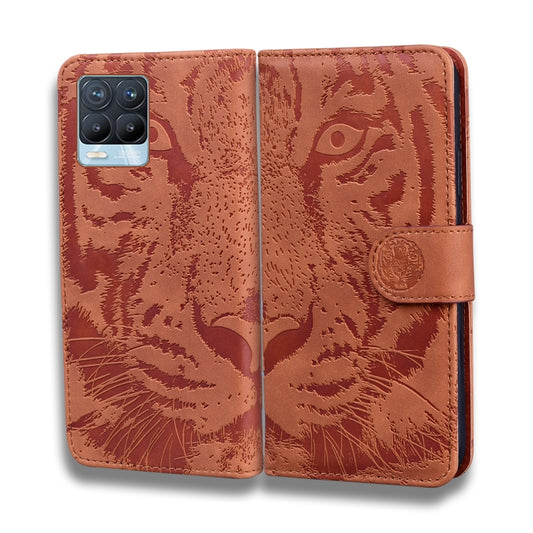 For OPPO Realme 8 / Realme 8 Pro Tiger Embossing Pattern Horizontal Flip Leather Case with Holder & Card Slots & Wallet(Brown) by buy2fix