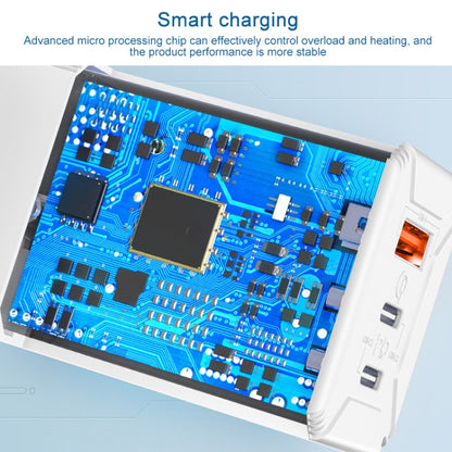 ROCK T49 65W Dual Type-C / USB-C + USB Super Si Travel Charger Power Adapter, CN Plug(White) - Apple Accessories by ROCK | Online Shopping UK | buy2fix