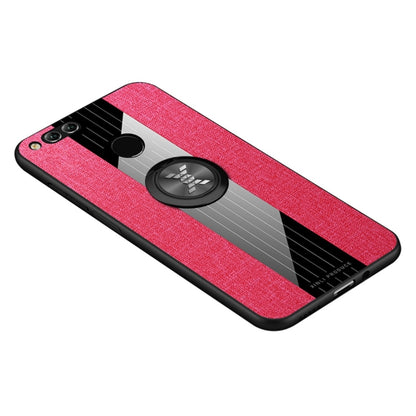 For Huawei Honor 7X XINLI Stitching Cloth Textue Shockproof TPU Protective Case with Ring Holder(Red) - Honor Cases by XINLI | Online Shopping UK | buy2fix