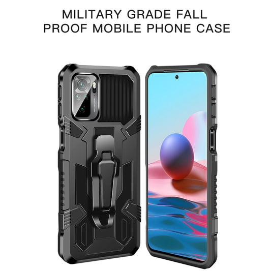 For OPPO A74 4G Armor Warrior Shockproof PC + TPU Protective Case(Red) by buy2fix