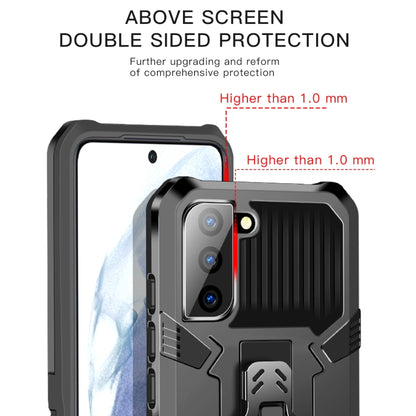 For Samsung Galaxy S21 FE Armor Warrior Shockproof PC + TPU Protective Case(Gray) by buy2fix