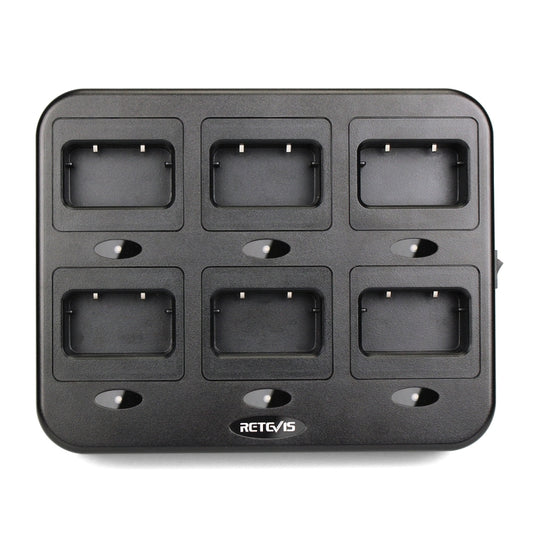 RETEVIS RTC21 Multi-function Six-Way Walkie Talkie Charger for Retevis RT21/RT24, US Plug by RETEVIS