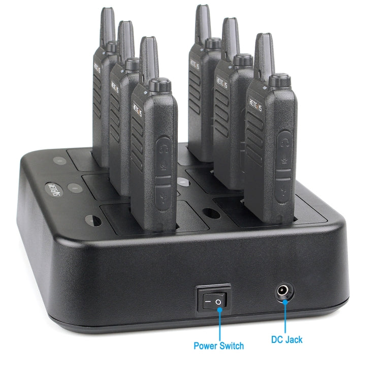 RETEVIS RTC22 Multi-function Six-Way Walkie Talkie Charger for Retevis RT22, US Plug - Consumer Electronics by RETEVIS | Online Shopping UK | buy2fix