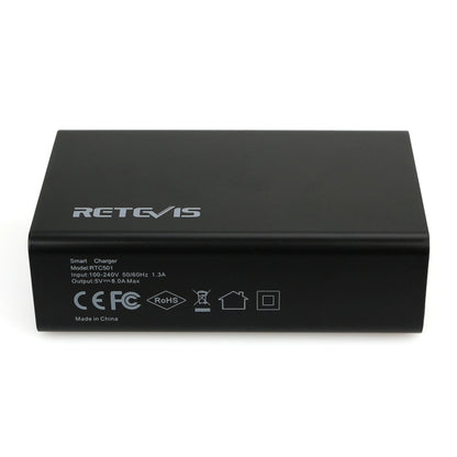 RETEVIS RTC501 40W / 8A 5 Ports USB Multi-function Charger Desktop Charging Station for H-777/RT27/RT7/RT22/H-777S - Consumer Electronics by RETEVIS | Online Shopping UK | buy2fix