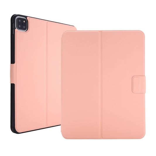 For iPad Pro 11 2022 / 2021 Electric Pressed Texture Horizontal Flip Leather Tablet Case with Holder & Pen Slot(Pink) by buy2fix