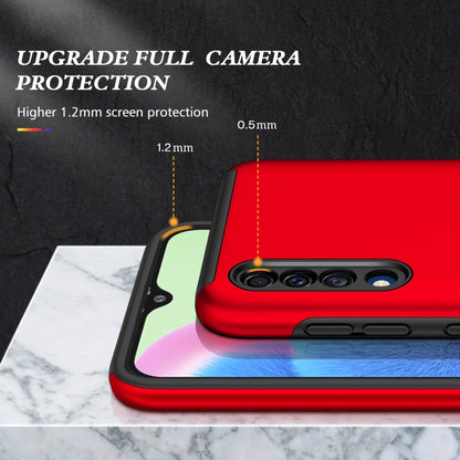 For Samsung Galaxy A30s / A50s / A50 PC + TPU Shockproof Magnetic Protective Case with Invisible Ring Holder(Red) by buy2fix