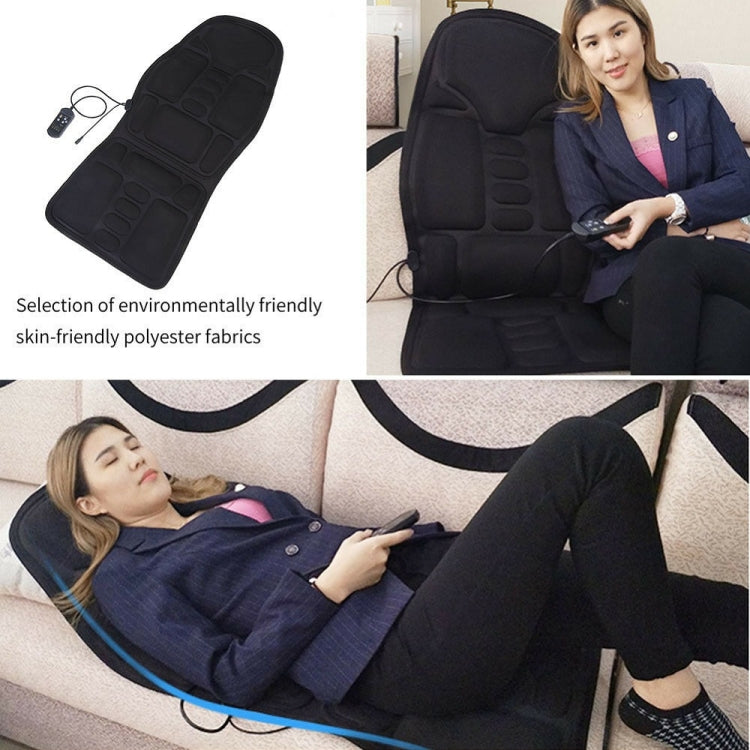 5 Massage Heads 8 Modes Car / Household Multifunctional Whole Body Cervical Massage Seat Cushion, Plug Type:AU Plug(Black) by buy2fix