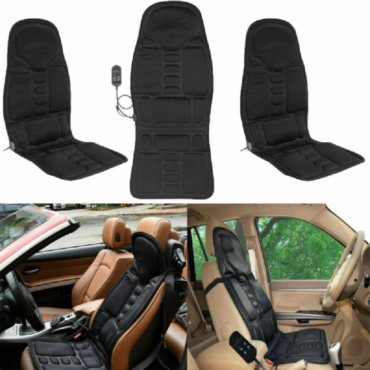 5 Massage Heads 8 Modes Car / Household Multifunctional Whole Body Cervical Massage Seat Cushion, Plug Type:AU Plug(Black) by buy2fix