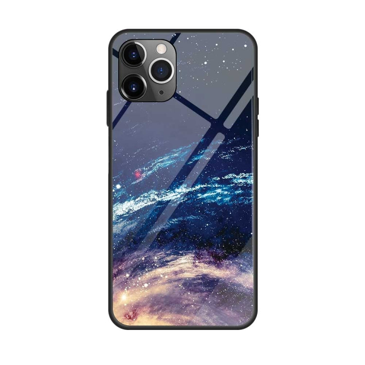 For iPhone 11 Colorful Painted Glass Case(Starry Sky) by buy2fix