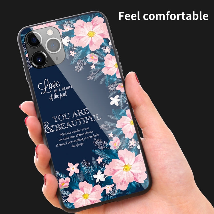 For iPhone 11 Colorful Painted Glass Case(Starry Sky) by buy2fix