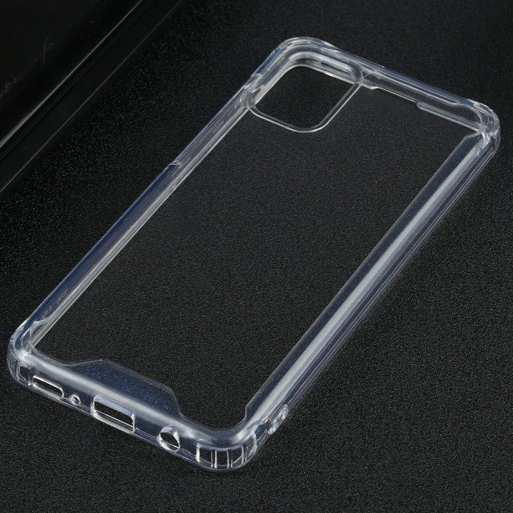 For Samsung Galaxy A31 Four-corner Shockproof Transparent TPU + PC Protective Case by buy2fix