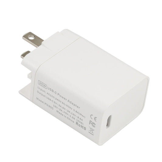 PD30C 30W USB-C / Type-C Port Fast Charging Travel Charger(US Plug) - Apple Accessories by buy2fix | Online Shopping UK | buy2fix