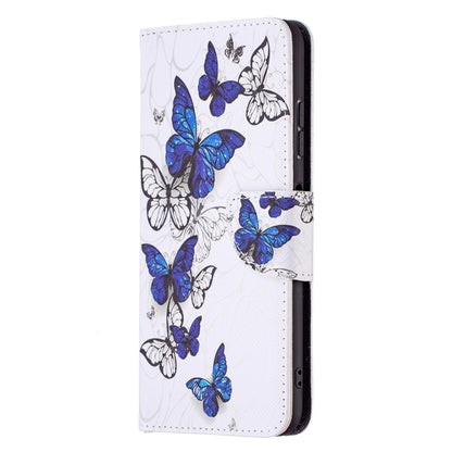 For Samsung Galaxy A22 5G Colored Drawing Horizontal Flip Leather Case with Holder & Card Slots & Wallet(Butterflies) by buy2fix