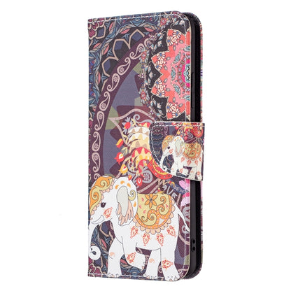 For Samsung Galaxy A82 5G Colored Drawing Horizontal Flip Leather Case with Holder & Card Slots & Wallet(Flower Elephant) by buy2fix