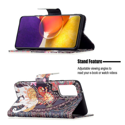 For Samsung Galaxy A82 5G Colored Drawing Horizontal Flip Leather Case with Holder & Card Slots & Wallet(Flower Elephant) by buy2fix