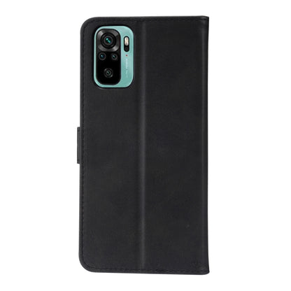 For Xiaomi Redmi Note 10 4G Embossed Happy Cat Pattern Horizontal Flip Leather Case with Holder & Card Slots & Wallet(Black) by buy2fix