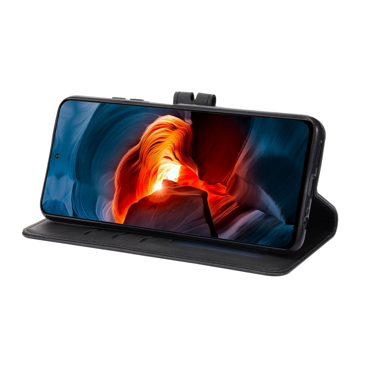 For Xiaomi Redmi Note 10 4G Embossed Happy Cat Pattern Horizontal Flip Leather Case with Holder & Card Slots & Wallet(Black) by buy2fix