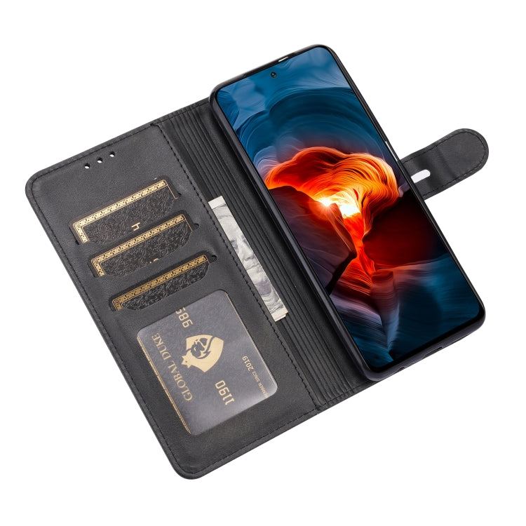 For Xiaomi Redmi Note 10 4G Embossed Happy Cat Pattern Horizontal Flip Leather Case with Holder & Card Slots & Wallet(Black) by buy2fix