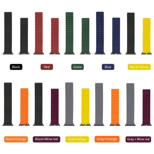 Silicone Magnetic Watch Band For Apple Watch Series 7 41mm / 6 & SE & 5 & 4 40mm / 3 & 2 & 1 38mm(Red) by buy2fix