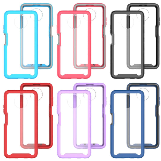 For Xiaomi Redmi Note 9T Starry Sky Solid Color Series Shockproof PC + TPU Protective Case(Rose Red) by buy2fix