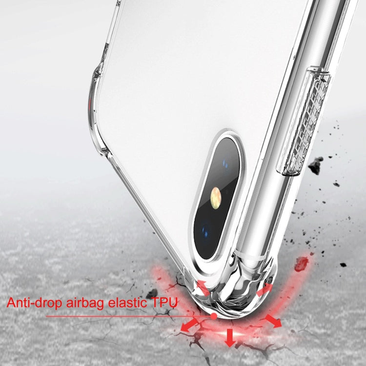 For iPhone XR Shockproof TPU Frame + Acrylic Back Panel Protective Case(White) by buy2fix