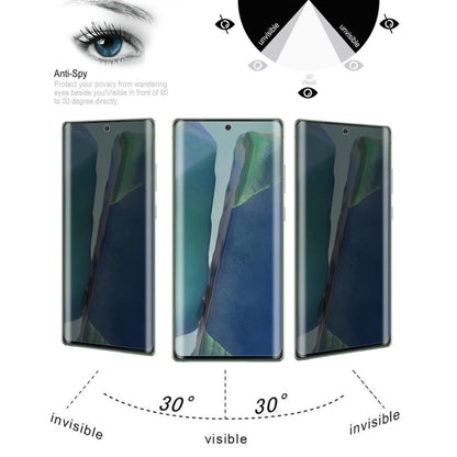 For Samsung Galaxy Note20 0.3mm 9H Surface Hardness 3D Curved Surface Privacy Glass Film by buy2fix