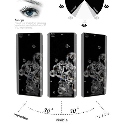 For Samsung Galaxy S20 Ultra 25pcs 0.3mm 9H Surface Hardness 3D Curved Surface Privacy Glass Film by buy2fix