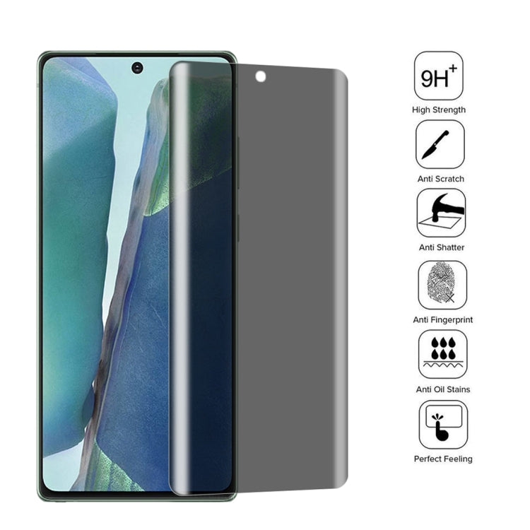 For Samsung Galaxy Note20 25 PCS 0.3mm 9H Surface Hardness 3D Curved Surface Privacy Glass Film by buy2fix