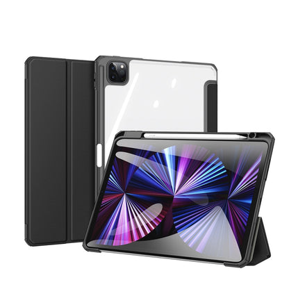 For iPad Pro 11 2022 / 2021 / 2020 DUX DUCIS TOBY Series Shockproof PU Leather + PC + TPU Horizontal Flip Tablet Case with Holder & Pen Slot & Sleep / Wake-up Function(Black) - iPad Pro 11 (2022/2021) Cases by DUX DUCIS | Online Shopping UK | buy2fix