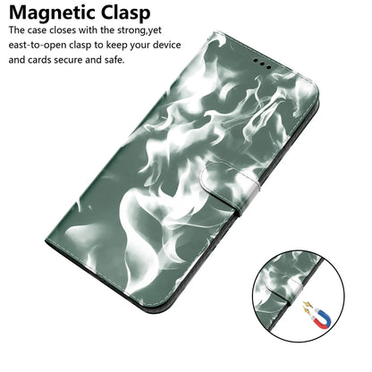 For Samsung Galaxy A51 4G Cloud Fog Pattern Horizontal Flip Leather Case with Holder & Card Slot & Wallet(Dark Green) by buy2fix