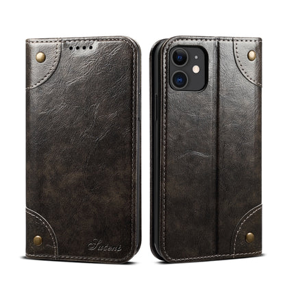For iPhone 11 Baroque Simple Horizontal Flip Leather Case, with Holder & Card Slots & Wallet(Black) by buy2fix