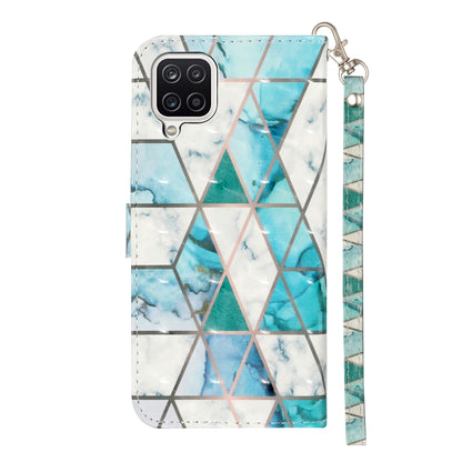 For Samsung Galaxy A22 4G 3D Pattern Horizontal Flip PU Leather Case with Holder & Card Slots & Wallet(Marble) by buy2fix