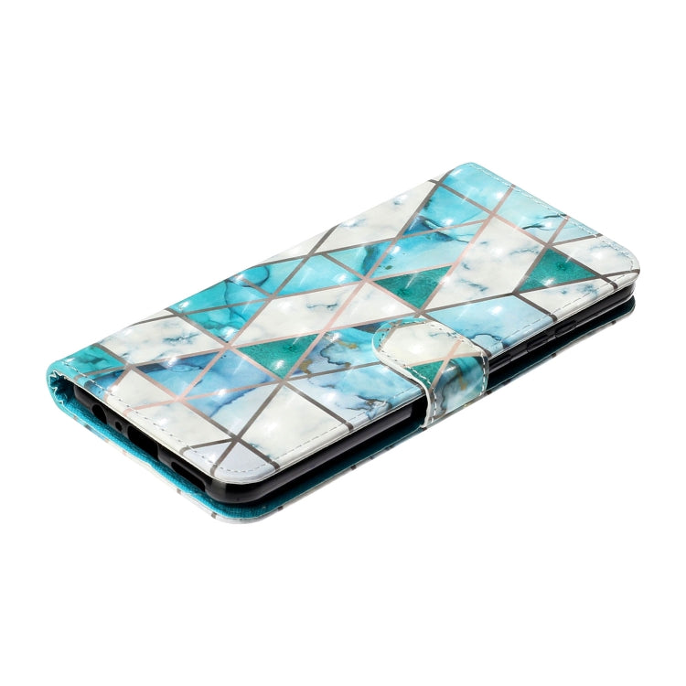 For Samsung Galaxy A22 4G 3D Pattern Horizontal Flip PU Leather Case with Holder & Card Slots & Wallet(Marble) by buy2fix