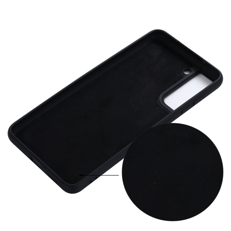 For Samsung Galaxy S21 FE 5G Pure Color Liquid Silicone Shockproof Full Coverage Case(Black) by buy2fix
