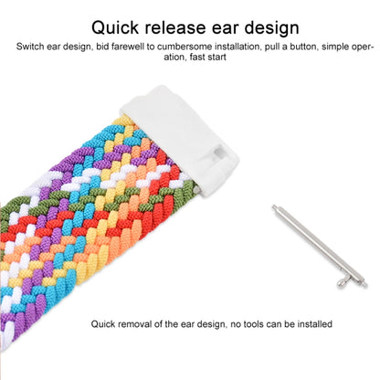 For Huawei Watch 3 / 3 Pro Adjustable Nylon Braided Elasticity Watch Band, Size:155mm(Army Green) by buy2fix