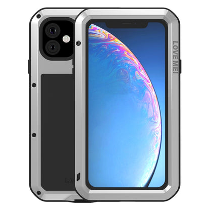 For iPhone 11 LOVE MEI Metal Shockproof Waterproof Dustproof Protective Case(Silver) by LOVE MEI
