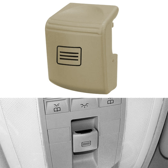Bouton de commutation de toit ouvrant de voiture, bouton d'éclairage de dôme pour Mercedes-Benz W204 / X204 2008-2015 (peau de cerf beige)