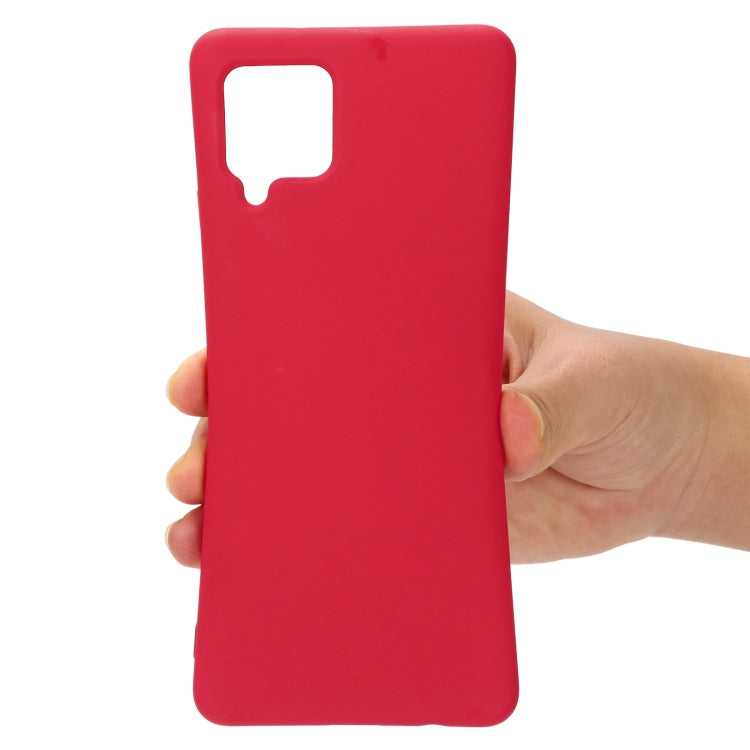 For Samsung Galaxy A22 4G Solid Color Liquid Silicone Dropproof Full Coverage Protective Case(Red) by buy2fix