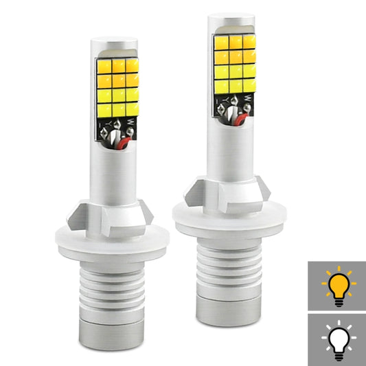 2 PCS V6 880 DC9-36V 30W 3000LM IP65 Car LED Double Color Fog Light with 30LEDs SMD-2525 Lamp - In Car by buy2fix | Online Shopping UK | buy2fix