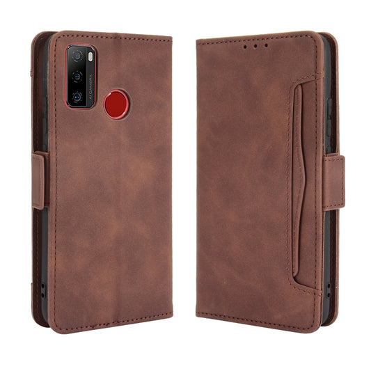 For Ulefone Note 10 Skin Feel Calf Pattern Horizontal Flip Leather Case with Holder & Card Slots & Photo Frame(Brown) by buy2fix