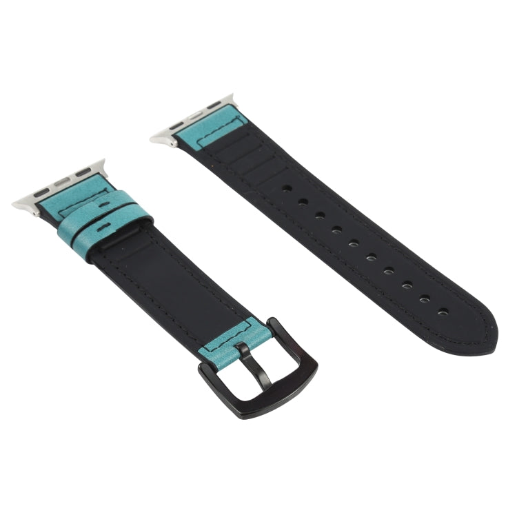 Crazy Horse Texture Leather Watch Band For Apple Watch Series 7 41mm / 6 & SE & 5 & 4 40mm / 3 & 2 & 1 38mm(Pink) by buy2fix