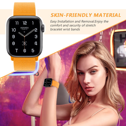8-shaped Buckle Nylon Watch Band For Apple Watch Series 9&8&7 41mm / SE 3&SE 2&6&SE&5&4 40mm / 3&2&1 38mm(Light Purple) by buy2fix