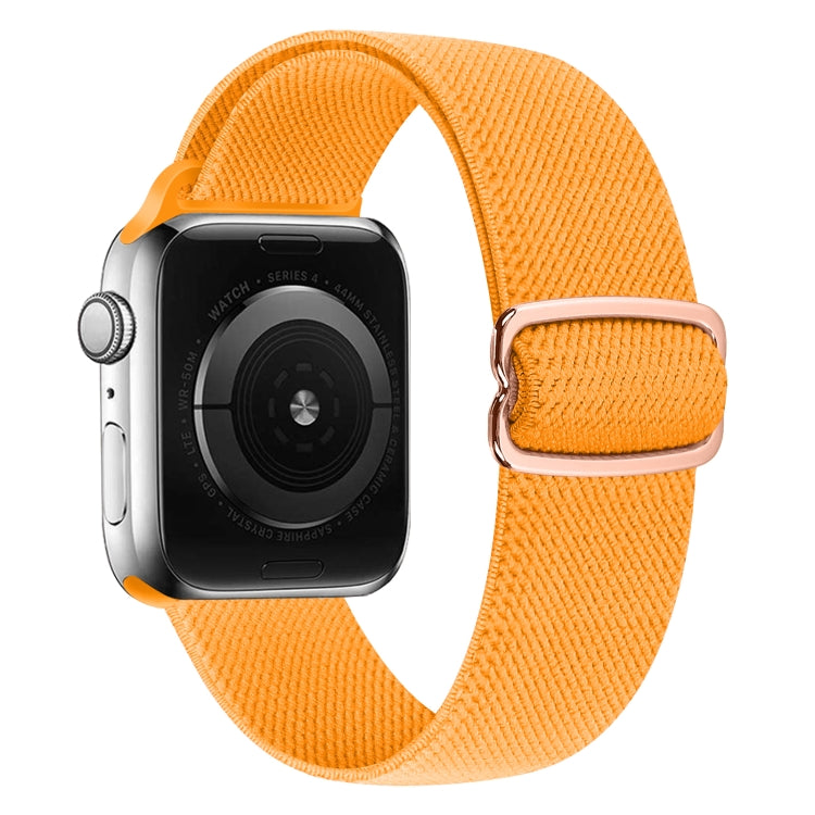 8-shaped Buckle Nylon Watch Band For Apple Watch Ultra 49mm&Watch Ultra 2 49mm / Series 9&8&7 45mm / SE 3&SE 2&6&SE&5&4 44mm / 3&2&1 42mm(Yellow) by buy2fix