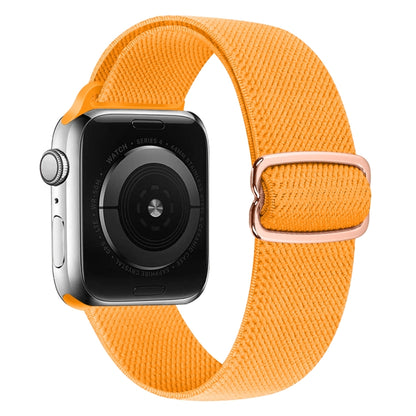 8-shaped Buckle Nylon Watch Band For Apple Watch Ultra 49mm&Watch Ultra 2 49mm / Series 9&8&7 45mm / SE 3&SE 2&6&SE&5&4 44mm / 3&2&1 42mm(Yellow) by buy2fix