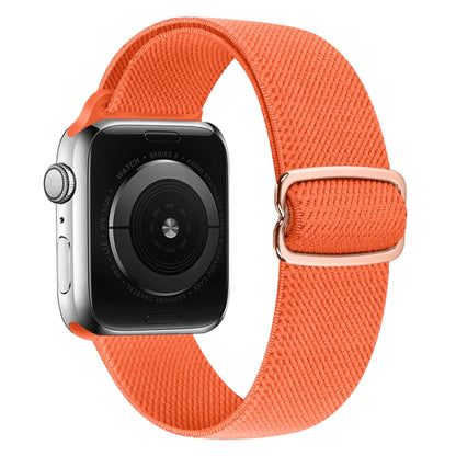 8-shaped Buckle Nylon Watch Band For Apple Watch Ultra 49mm&Watch Ultra 2 49mm / Series 9&8&7 45mm / SE 3&SE 2&6&SE&5&4 44mm / 3&2&1 42mm(Bright Orange) by buy2fix