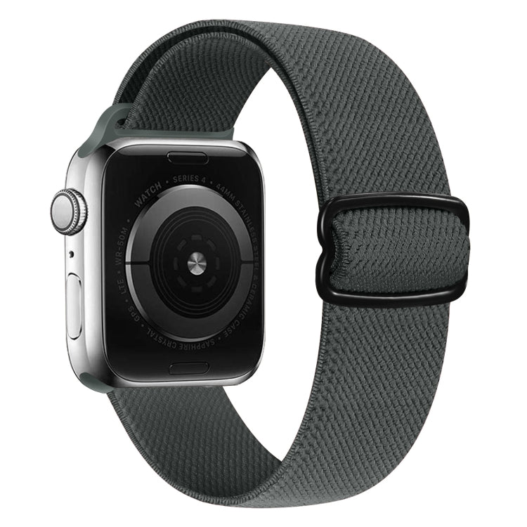 8-shaped Buckle Nylon Watch Band For Apple Watch Ultra 49mm&Watch Ultra 2 49mm / Series 9&8&7 45mm / SE 3&SE 2&6&SE&5&4 44mm / 3&2&1 42mm(Grey) by buy2fix